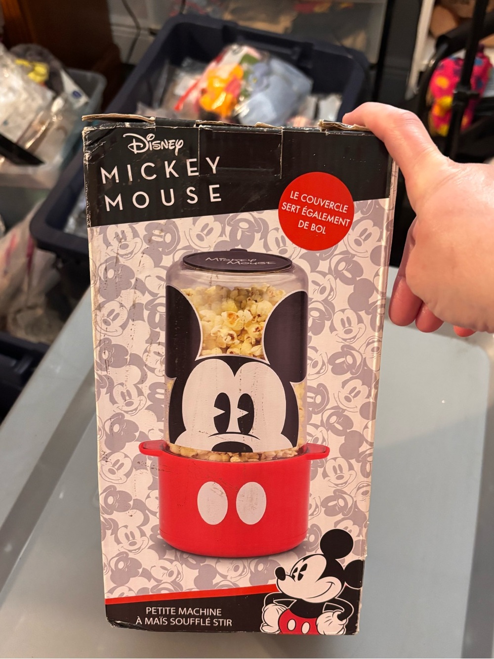 Disney Mickey Mouse Red and Black Popcorn Maker